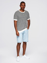 Ombre Clothing Herren-Matrosenshirt mit Streifen und durchbrochener Maschenware - schwarz-weiß