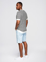 Ombre Clothing Herren-Matrosenshirt mit Streifen und durchbrochener Maschenware - schwarz-weiß