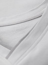 Ombre Clothing Herren-T-Shirt mit Kontrasteinsätzen und V-Ausschnitt - hellgrau