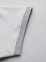 Ombre Clothing Herren-T-Shirt mit Kontrasteinsätzen und V-Ausschnitt - hellgrau