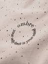 Ombre Clothing Herren-T-Shirt aus Baumwolle mit Aufdruck und Rundhalsausschnitt - beige