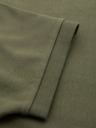 Ombre Clothing Herren-Poloshirt mit Reißverschluss - olivgrün