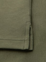 Ombre Clothing Herren-Poloshirt mit Reißverschluss - olivgrün