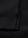 Ombre Clothing Herren-Poloshirt mit Reißverschluss - schwarz