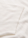 Ombre Clothing Herren Pullover mit Rundhalsausschnitt und kurzen Ärmeln - weiß