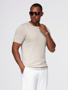 Ombre Clothing Herren klassisches Strickhemd mit gerippten Manschetten - hellgrau