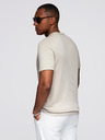 Ombre Clothing Herren klassisches Strickhemd mit gerippten Manschetten - hellgrau