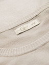 Ombre Clothing Herren klassisches Strickhemd mit gerippten Manschetten - hellgrau