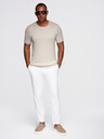 Ombre Clothing Herren klassisches Strickhemd mit gerippten Manschetten - hellgrau