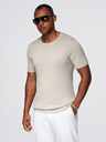 Ombre Clothing Herren klassisches Strickhemd mit gerippten Manschetten - hellgrau