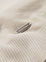 Ombre Clothing Herren klassisches Strickhemd mit gerippten Manschetten - hellgrau