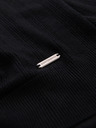 Ombre Clothing Herren Pullover mit Rundhalsausschnitt und kurzen Ärmeln - schwarz