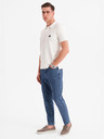 Ombre Clothing Herren-Poloshirt mit Reißverschluss - weiß