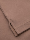 Ombre Clothing Herren-Poloshirt mit Reißverschluss - hellbraun
