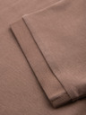 Ombre Clothing Herren-Poloshirt mit Reißverschluss - hellbraun
