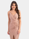 Edoti Midi-Kleid mit Schlitz KENDALL beige