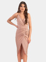 Edoti Midi-Kleid mit Schlitz KENDALL beige