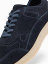 Ombre Clothing Herren-leichte Veloursledersneaker im Sportstil - navy