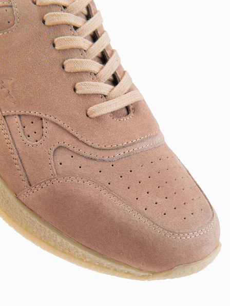 Ombre Clothing Herren-leichte Veloursledersneaker im Sportstil - beige
