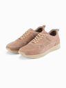 Ombre Clothing Herren-leichte Veloursledersneaker im Sportstil - beige