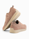 Ombre Clothing Herren-leichte Veloursledersneaker im Sportstil - beige