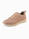 Ombre Clothing Herren-leichte Veloursledersneaker im Sportstil - beige