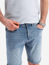 Ombre Clothing Herren-Jeanskurzhose in klassischer Passform - hellblau
