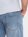 Ombre Clothing Herren-Jeanskurzhose in klassischer Passform - hellblau