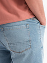Ombre Clothing Herren-Jeanskurzhose mit zerrissenen Hosenbeinen - hellblau