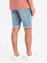 Ombre Clothing Herren-Jeanskurzhose mit zerrissenen Hosenbeinen - hellblau