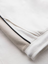 Ombre Clothing Herren-kurze Sweatshorts mit breiten Streifen - weiß