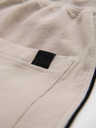 Ombre Clothing Herren-kurze Sweatshorts mit breiten Streifen - beige