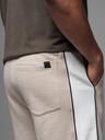 Ombre Clothing Herren-kurze Sweatshorts mit breiten Streifen - beige