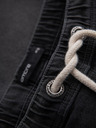 Ombre Clothing Herren-Shorts mit elastischem Bund und Wascheffekt - grau