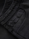 Ombre Clothing Herren-Shorts mit elastischem Bund und Wascheffekt - grau
