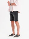 Ombre Clothing Herren-Jeansshorts in klassischer Passform - schwarz