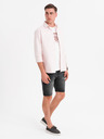 Ombre Clothing Herren-Jeansshorts in klassischer Passform - schwarz