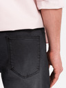 Ombre Clothing Herren-Jeansshorts in klassischer Passform - schwarz