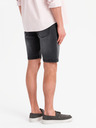 Ombre Clothing Herren-Jeansshorts in klassischer Passform - schwarz