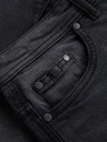Ombre Clothing Herren-Jeansshorts in klassischer Passform - schwarz