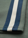 Ombre Clothing Herren-Sweatshorts mit Paspelierung und geripptem Bund - olivgrün