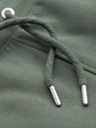Ombre Clothing Herren-Sweatshorts mit Paspelierung und geripptem Bund - olivgrün