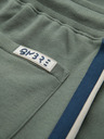 Ombre Clothing Herren-Sweatshorts mit Paspelierung und geripptem Bund - olivgrün