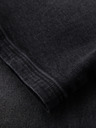 Ombre Clothing Herren-Shorts mit elastischem Bund und Wascheffekt - schwarz