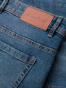 Ombre Clothing Herren-kurze Jeansshorts mit zerrissenen Hosenbeinen - blau