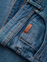 Ombre Clothing Herren-kurze Jeansshorts mit zerrissenen Hosenbeinen - blau