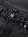Ombre Clothing Herren-kurze Jeansshorts mit Rissen und umgeschlagenem Beinabschluss - grau