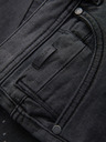 Ombre Clothing Herren-kurze Jeansshorts mit Rissen und umgeschlagenem Beinabschluss - grau
