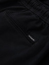 Ombre Clothing Herren-Baumwollshorts mit elastischem Bund - schwarz