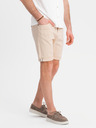 Ombre Clothing Herren-Jeansshorts mit umgeschlagenem Beinabschluss - cremeweiß